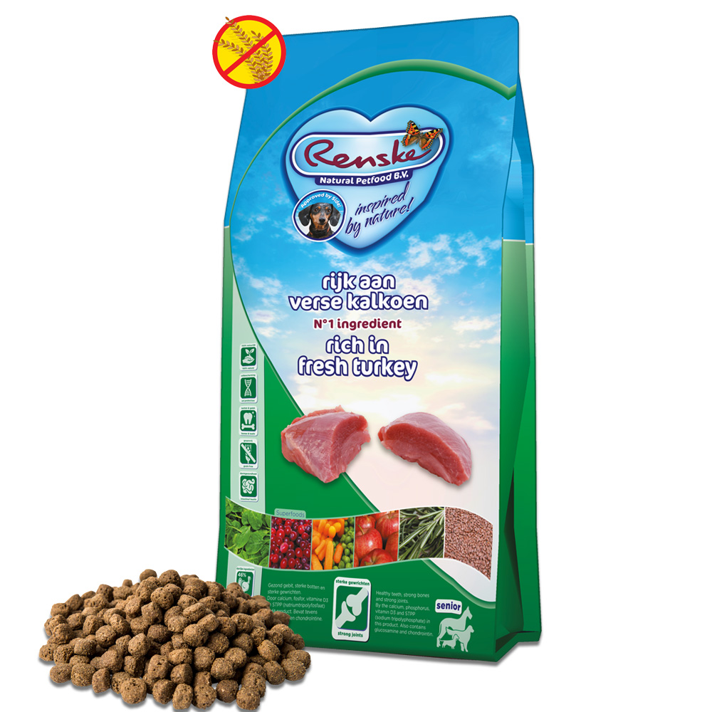 Renske Senior - Hondenvoer - 12 - kalkoen Renske Senior - Hondenvoer - 12 - kalkoen