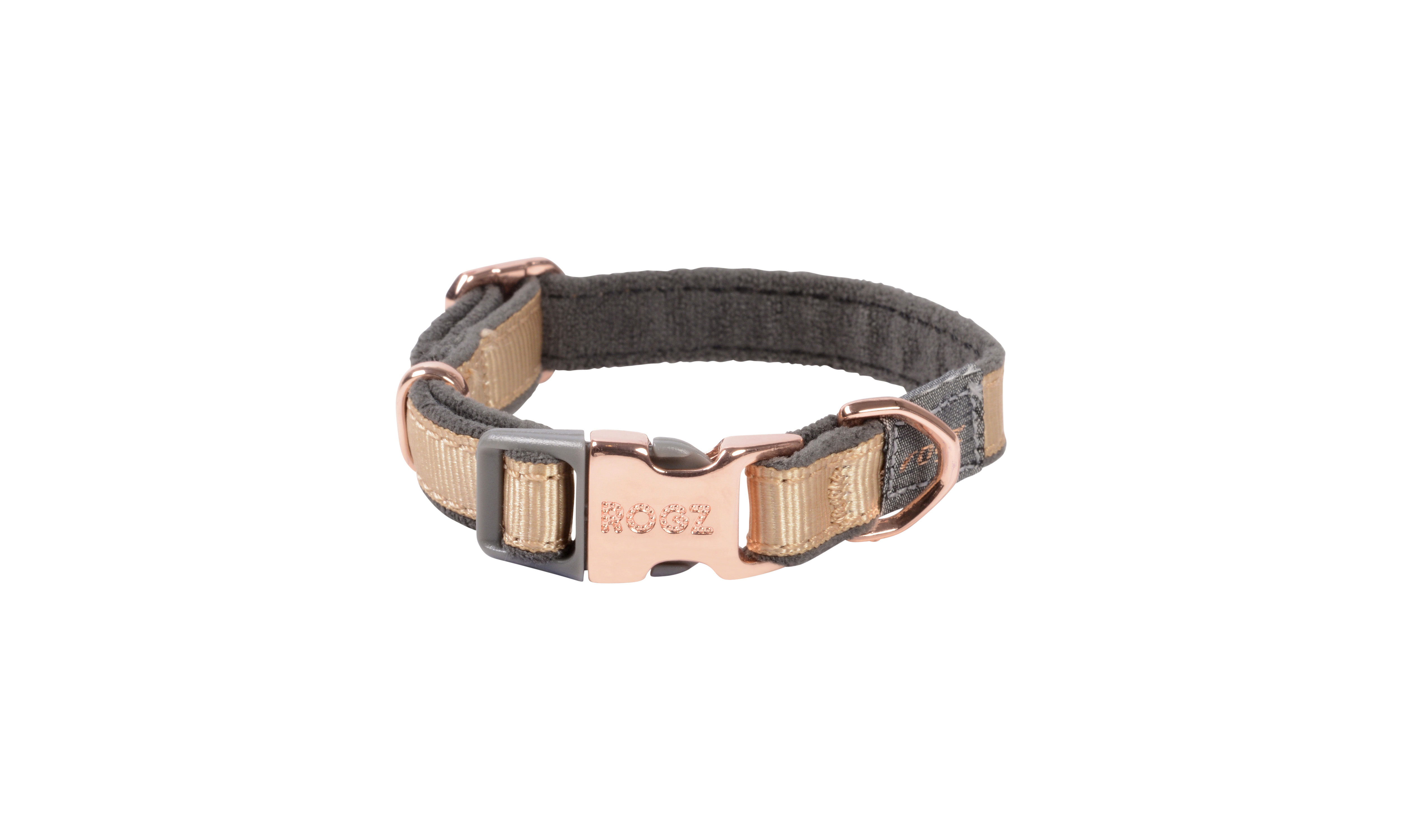 Rogz Beltz Urban - Halsband Hond - Goud - XS Rogz Beltz Urban - Halsband Hond - Goud - XS