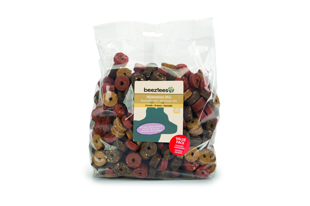 Beeztees Mjammies Mix - Hondensnack - 1250 - kip, rund, lam Beeztees Mjammies Mix - Hondensnack - 1250 - kip, rund, lam