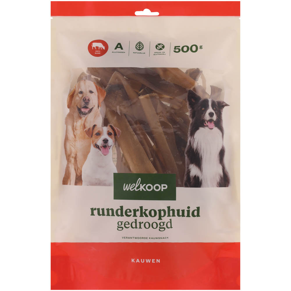 Welkoop - Runderkophuid Gedroogd - 500.00 - rund Welkoop - Runderkophuid Gedroogd - 500.00 - rund