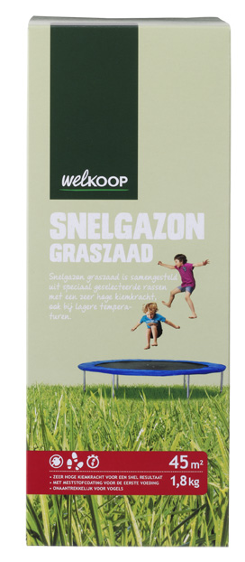 Welkoop Snelgazon - Graszaad - 45m2