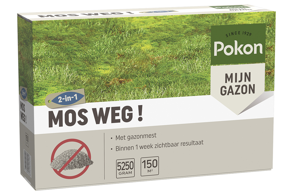 Pokon Mos Weg! - Gazonmeststof - 150 m2 - 5250