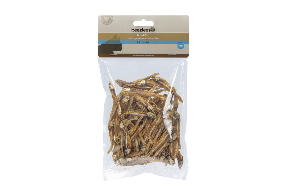 Beeztees Gedroogdde visjes - Kattensnack - 100 - Vis Beeztees Gedroogdde visjes - Kattensnack - 100 - Vis