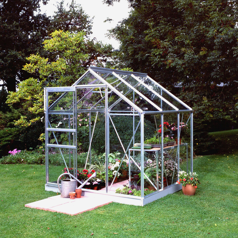 Halls Popular 66 - Tuinkas - 195.00 cm - Zilver - Veiligheidsglas - 193.00 cm - 195.00 cm