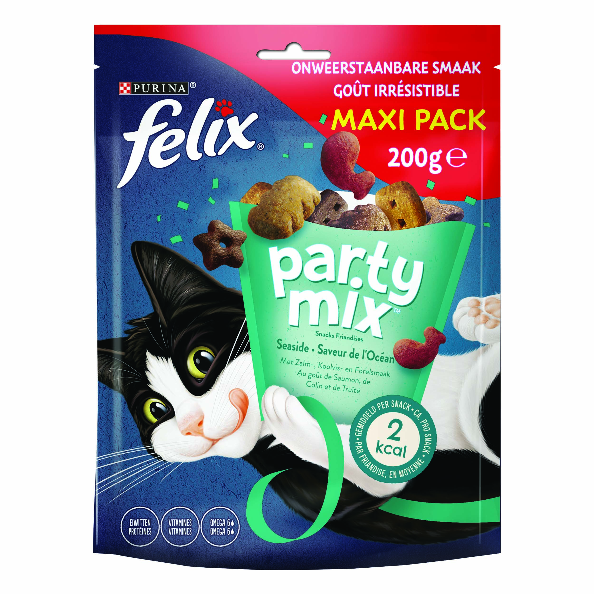 Felix Party Mix Seaside - Kattensnack - 200 - forel, zalm Felix Party Mix Seaside - Kattensnack - 200 - forel, zalm