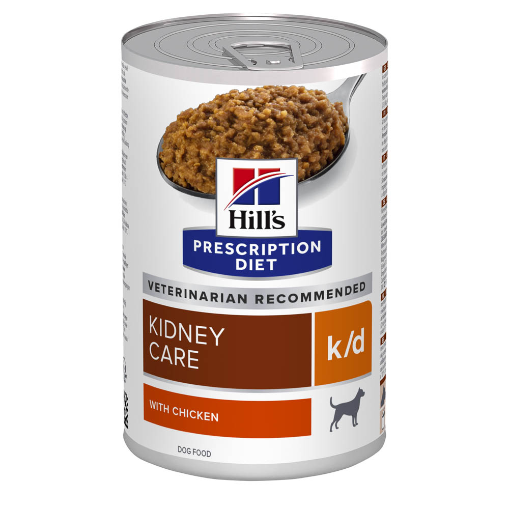 Hill's Prescription Diet Kidney Care k/d - Hondenvoer - 354 - groente, kip Hill's Prescription Diet Kidney Care k/d - Hondenvoer - 354 - groente, kip