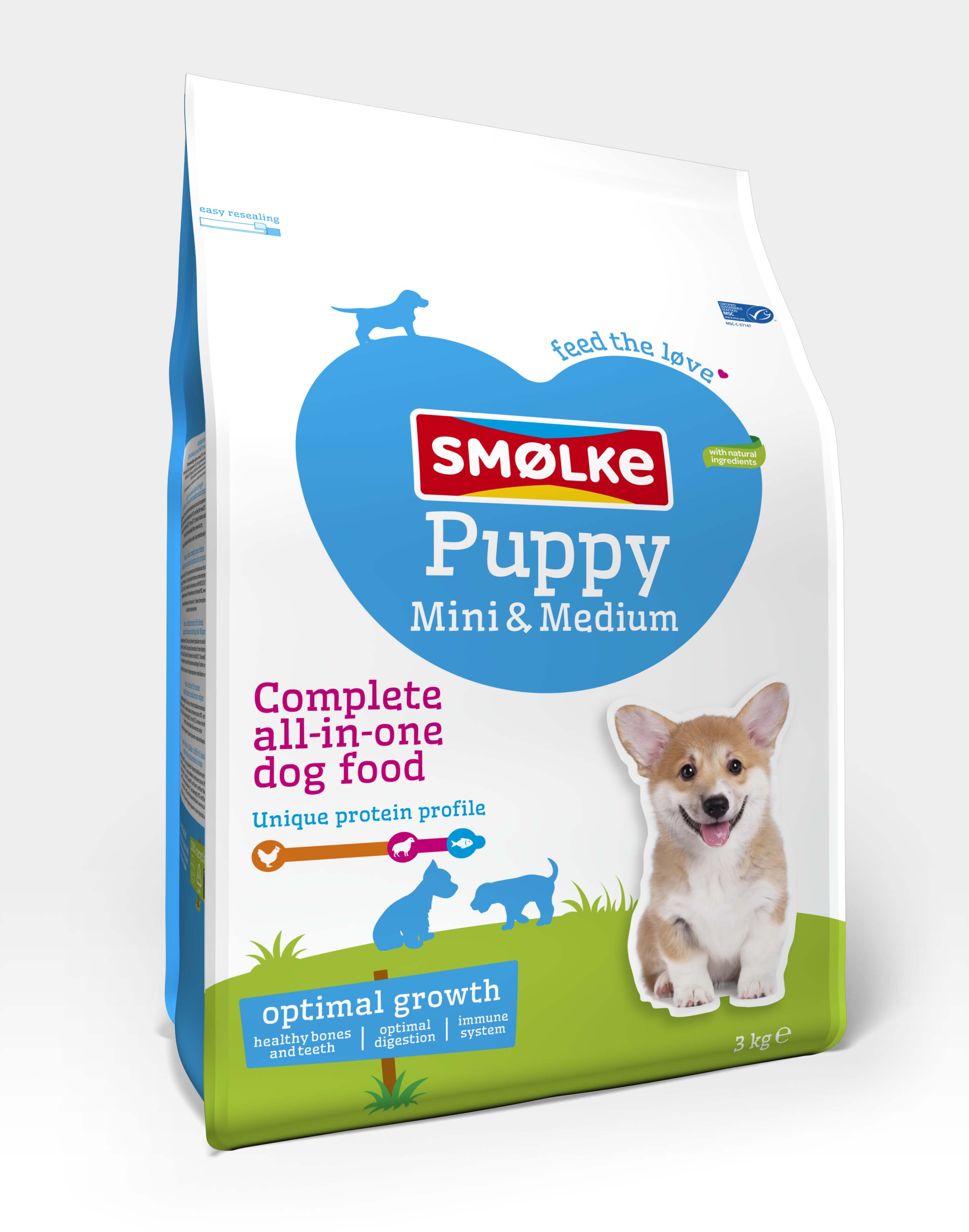 Smölke Puppy Mini-Medium - Hondenvoer - 3.00 - kip, lam, vis