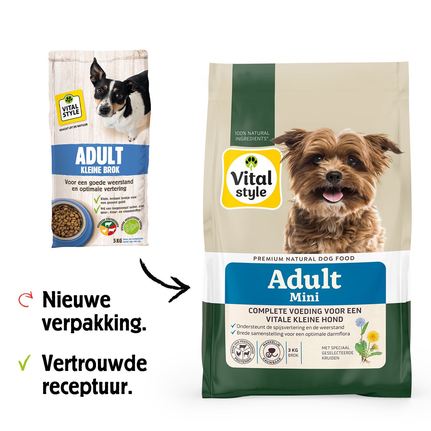 VITALstyle Kleine hond Adult - Hondenvoer - 1.5 VITALstyle Kleine hond Adult - Hondenvoer - 1.5