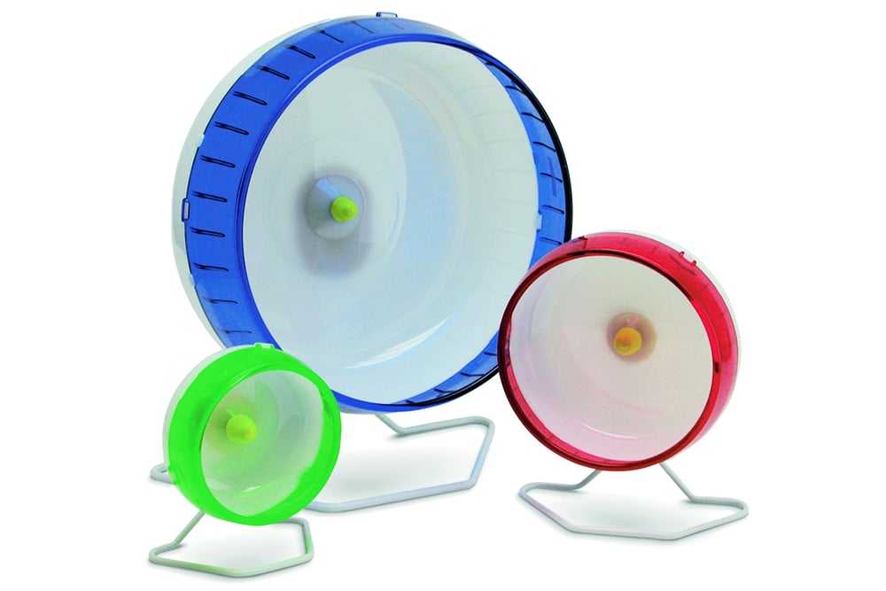 Crittertrail Silent Spinner Groot - Knaagdierspeelgoed - Wit Blauw - 35.5x30x15 cm Crittertrail Silent Spinner Groot - Knaagdierspeelgoed - Wit Blauw - 35.5x30x15 cm