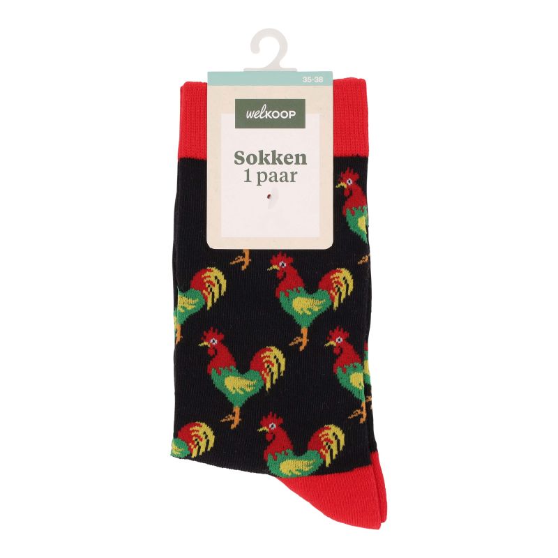 Welkoop Fun Haan - Sokken - Zwart - 35-38 Welkoop Fun Haan - Sokken - Zwart - 35-38