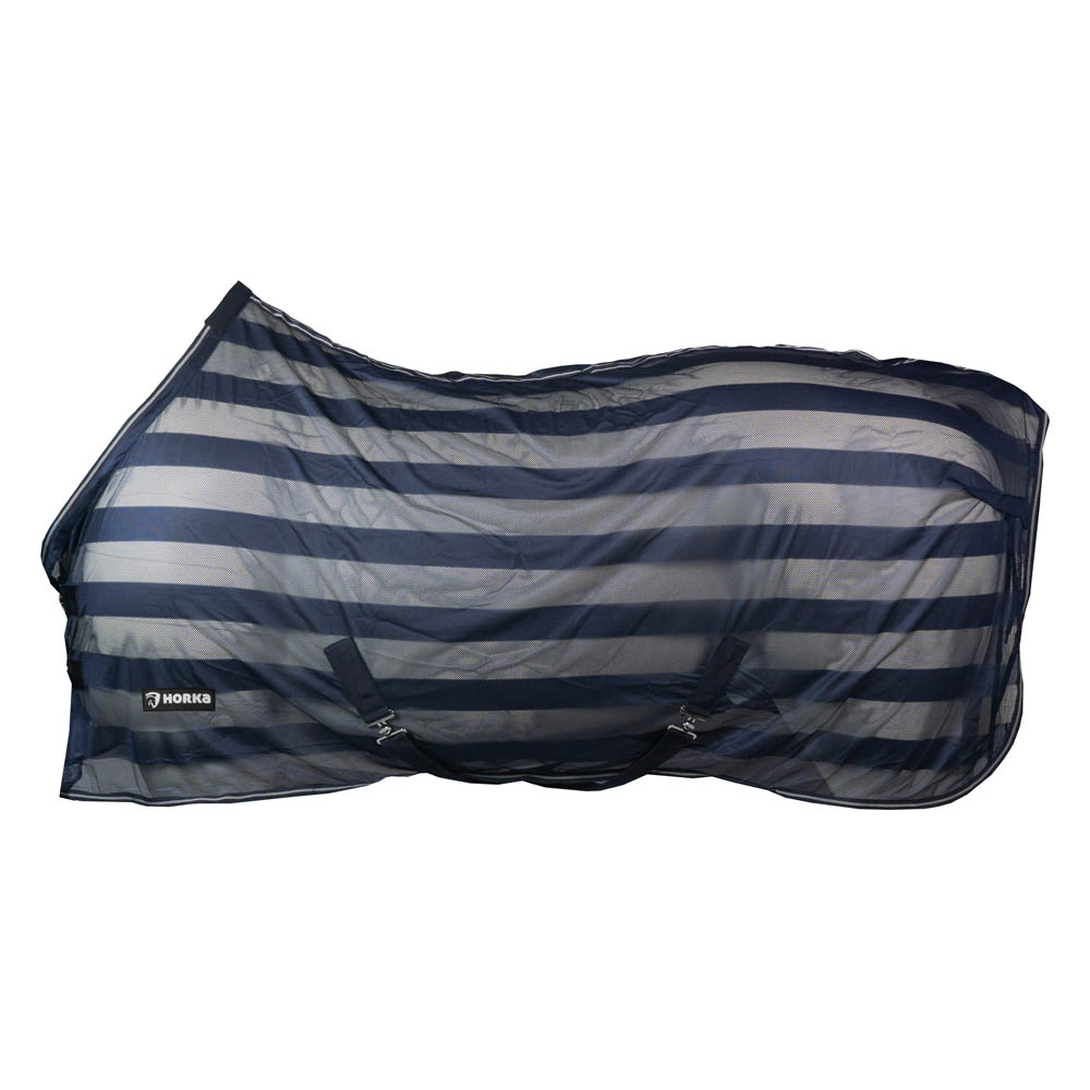 Horka Vliegendeken - met Strepen - 95.00 cm - Blauw - 6.50 cm - 125/175 - 40.00 cm