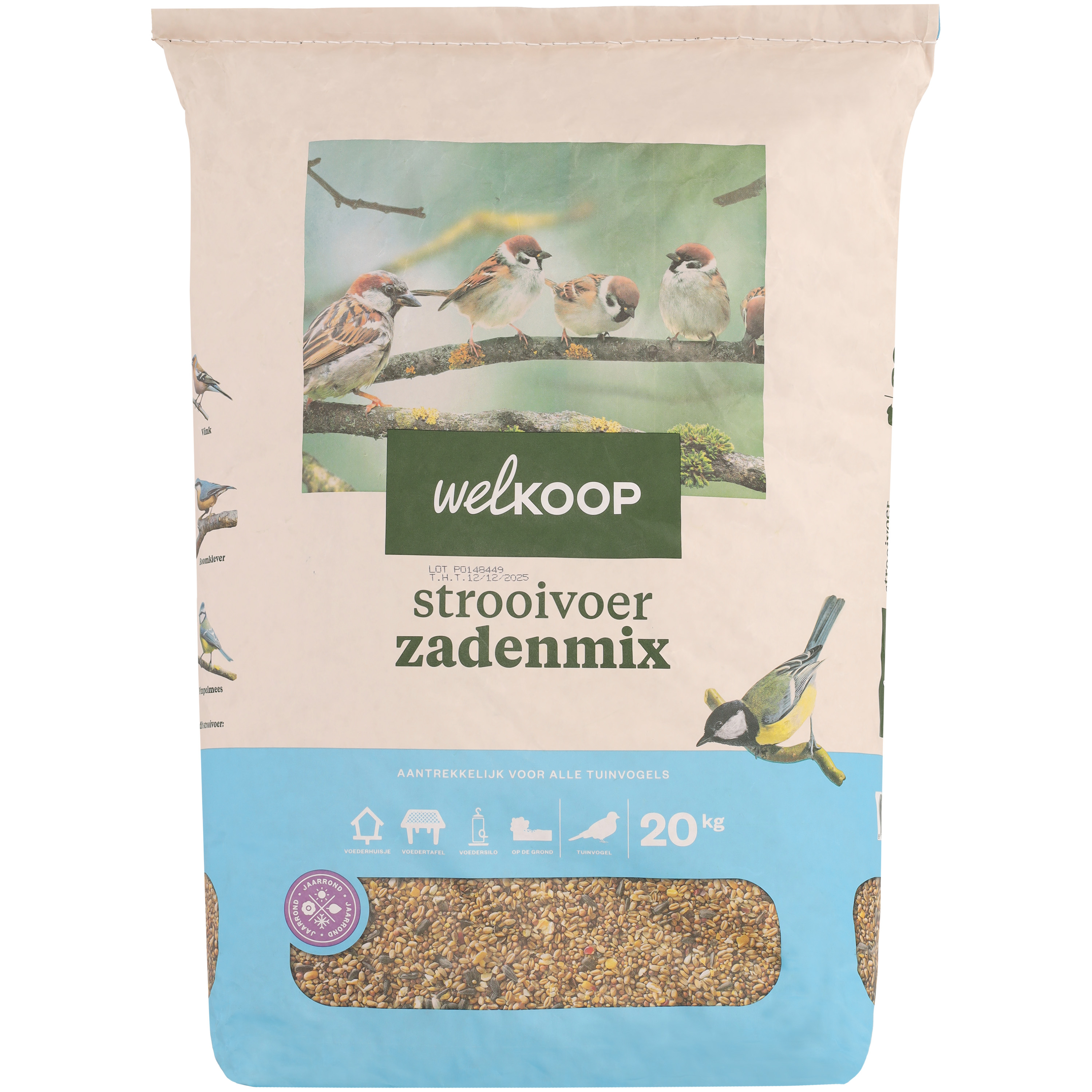 Welkoop - Strooivoer met Zaden - Tuinvogelvoer - 20 - Zadenmix Welkoop - Strooivoer met Zaden - Tuinvogelvoer - 20 - Zadenmix