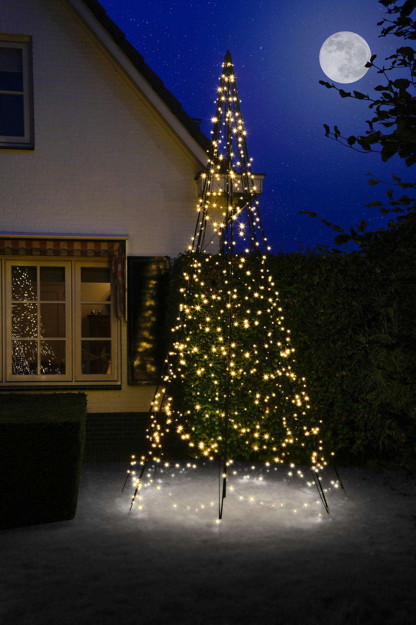 Fairybell 4 meter - Vlaggenmast kerstboom - 640 - 400 cm - Warm wit Fairybell 4 meter - Vlaggenmast kerstboom - 640 - 400 cm - Warm wit