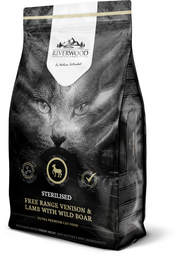 Riverwood Sterilised - Kattenvoer - 6.00 - lam, hert
