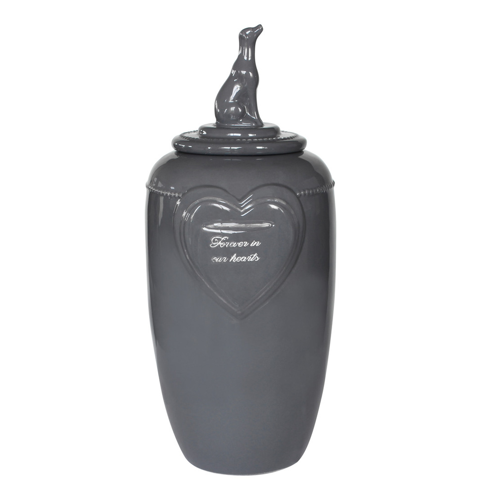 Happy-House - Urn - Hond - Herdenken - 32.70 cm - grijs - 14.50 cm - Large - 14.50 cm