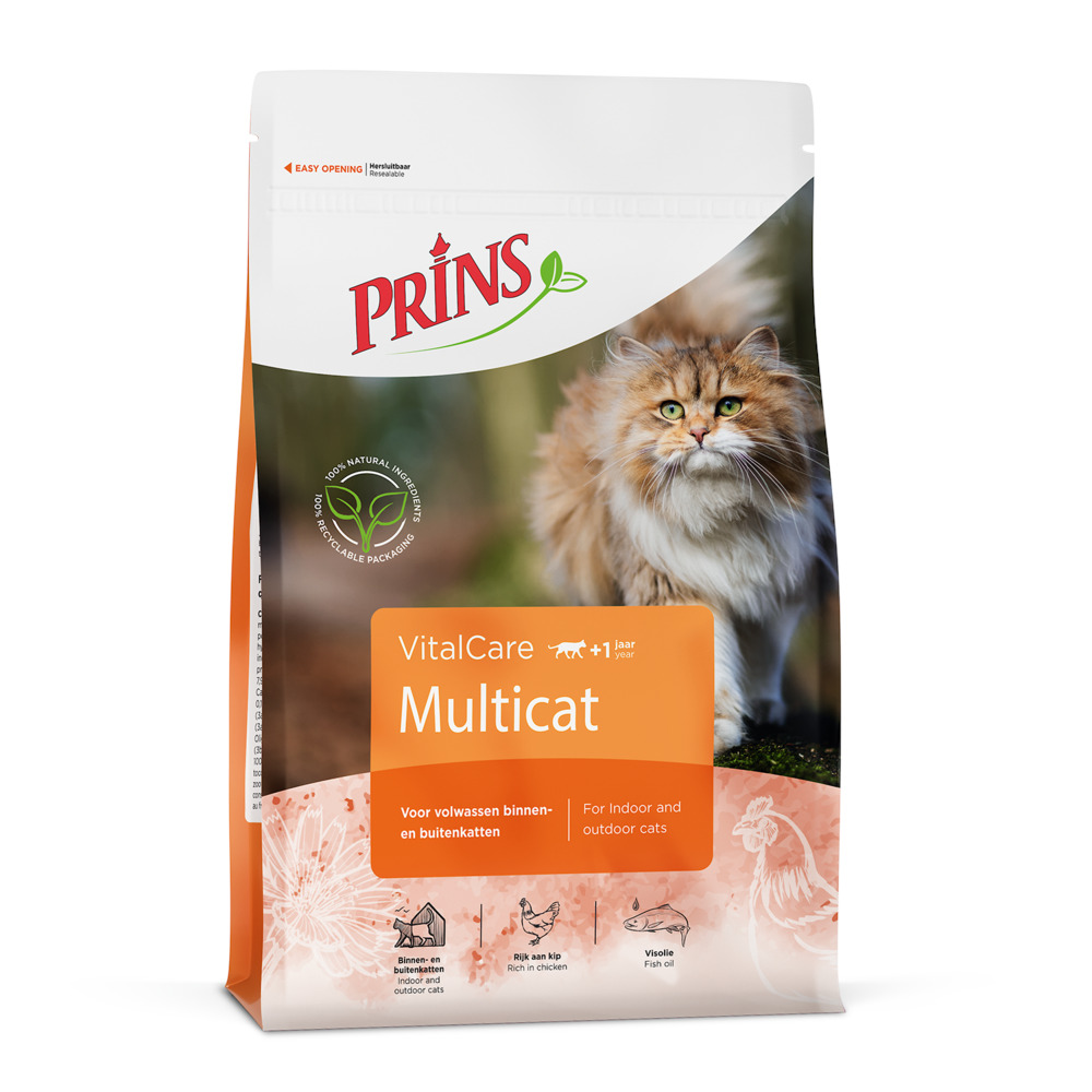 Prins VitalCare Multicat - Kattenvoer - 10.00 - gevogelte