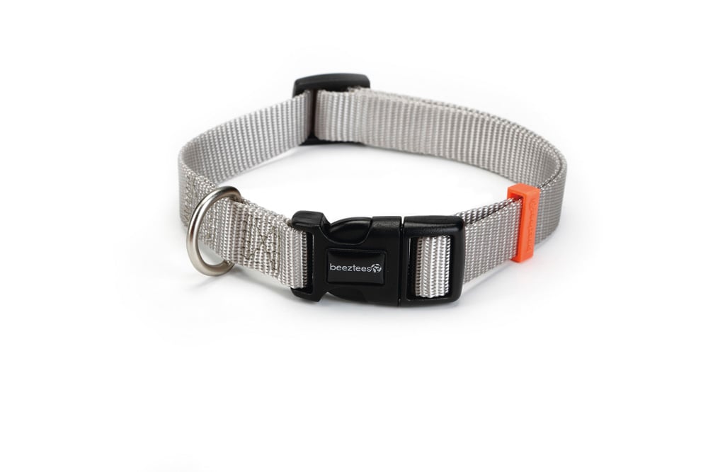Beeztees Uni  - Halsband Hond - grijs - 48 tot 70 cm Beeztees Uni  - Halsband Hond - grijs - 48 tot 70 cm