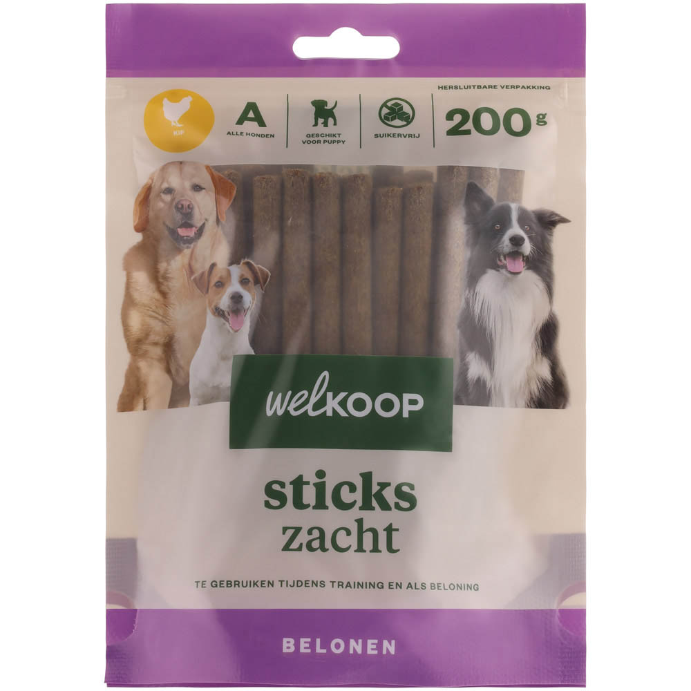 Welkoop - Sticks Zacht - 200 - kip Welkoop - Sticks Zacht - 200 - kip