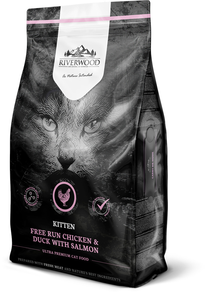 Riverwood Kitten - Kattenvoer - 6.00 - eend, zalm, kip