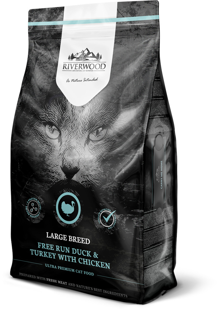 Riverwood Large Breed - Kattenvoer - 6.00 - kalkoen, kip, eend