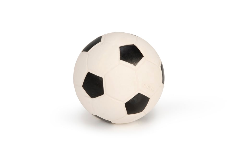 Beeztees Voetbal - Hondenspeelgoed - zwart - 21x10x2 cm - L Beeztees Voetbal - Hondenspeelgoed - zwart - 21x10x2 cm - L
