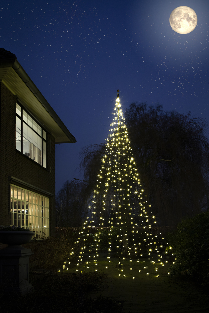 Christmas United 6 meter - Vlaggenmast kerstboom - 720 lampjes - Warm wit Christmas United 6 meter - Vlaggenmast kerstboom - 720 lampjes - Warm wit