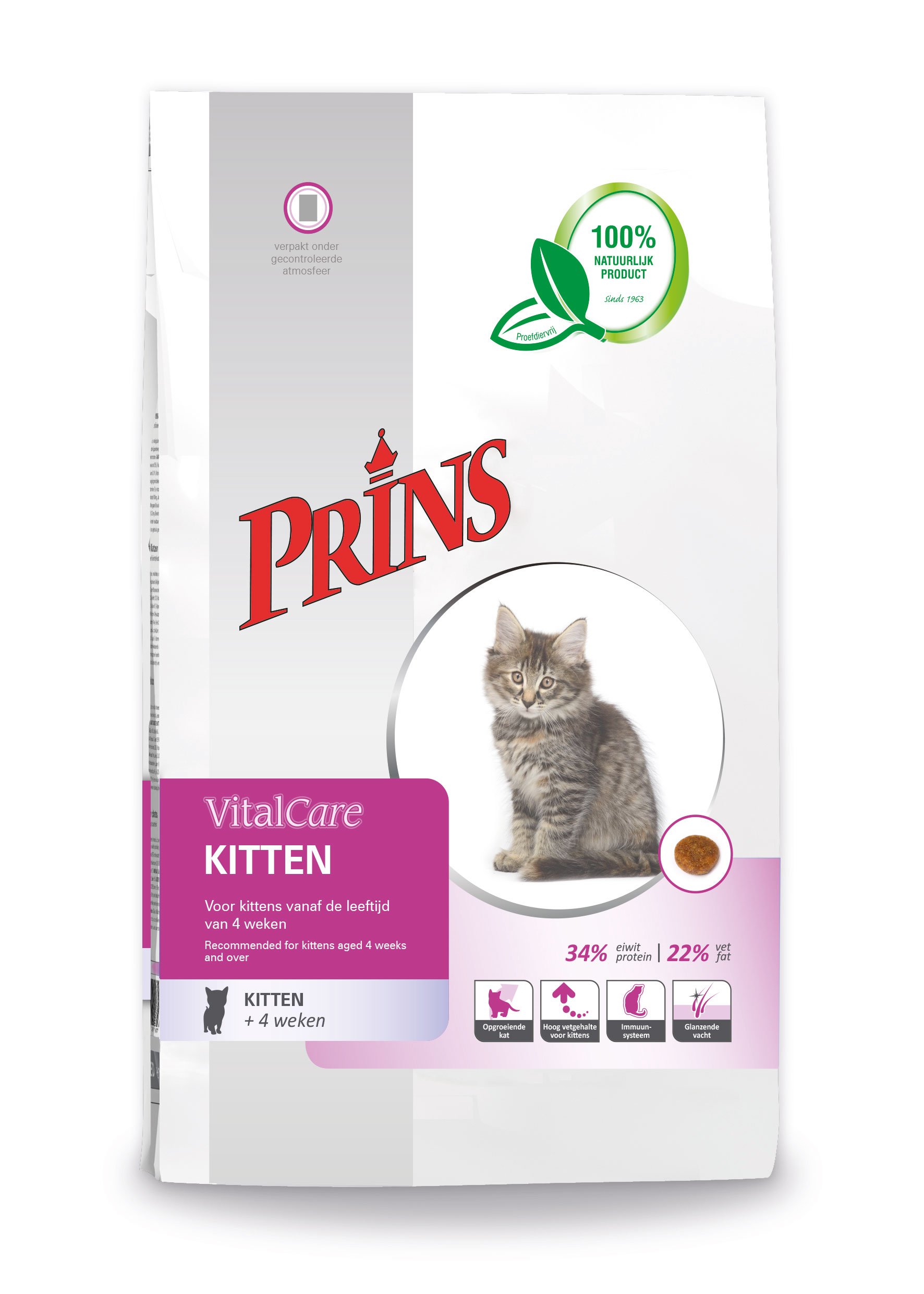 Prins VitalCare - Kitten - Kattenvoer - 1500.00 - kip