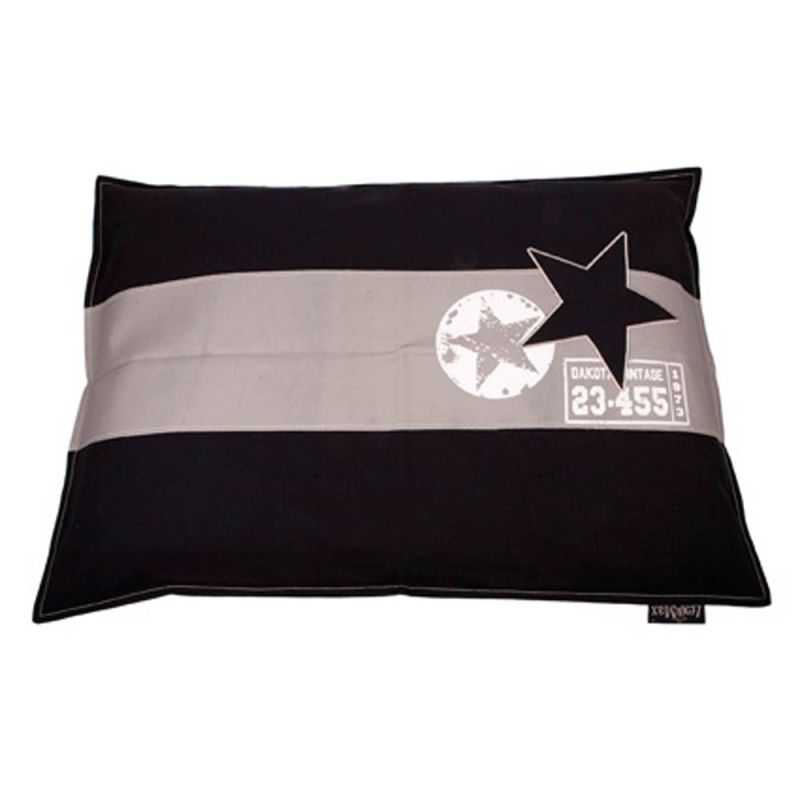 Lex & Max Star - hondenkussen - Beige / zwart - 15x70x100 cm Lex & Max Star - hondenkussen - Beige / zwart - 15x70x100 cm