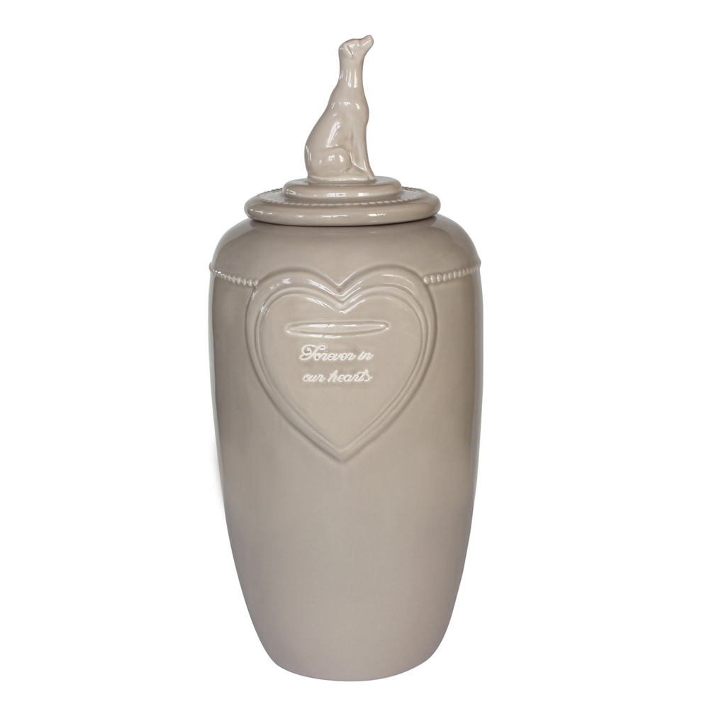 Happy-House - Urn - Hond - Herdenken - 32.70 cm - beige - 14.50 cm - Large - 14.50 cm