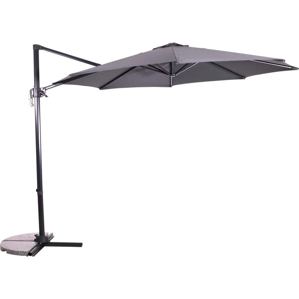 Lesli Living Libra - Zweefparasol - Grijs - 1.00x1.00x1.00 cm - 300.00 cm Lesli Living Libra - Zweefparasol - Grijs - 1.00x1.00x1.00 cm - 300.00 cm