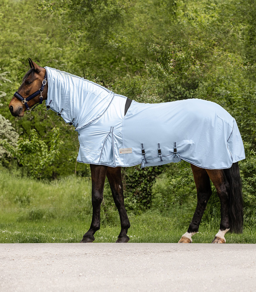 Waldhausen Pro - Eczeemdeken - Paardendeken - 1.00 cm - Blauw - 1.00 cm - 115/165 - 1.00 cm