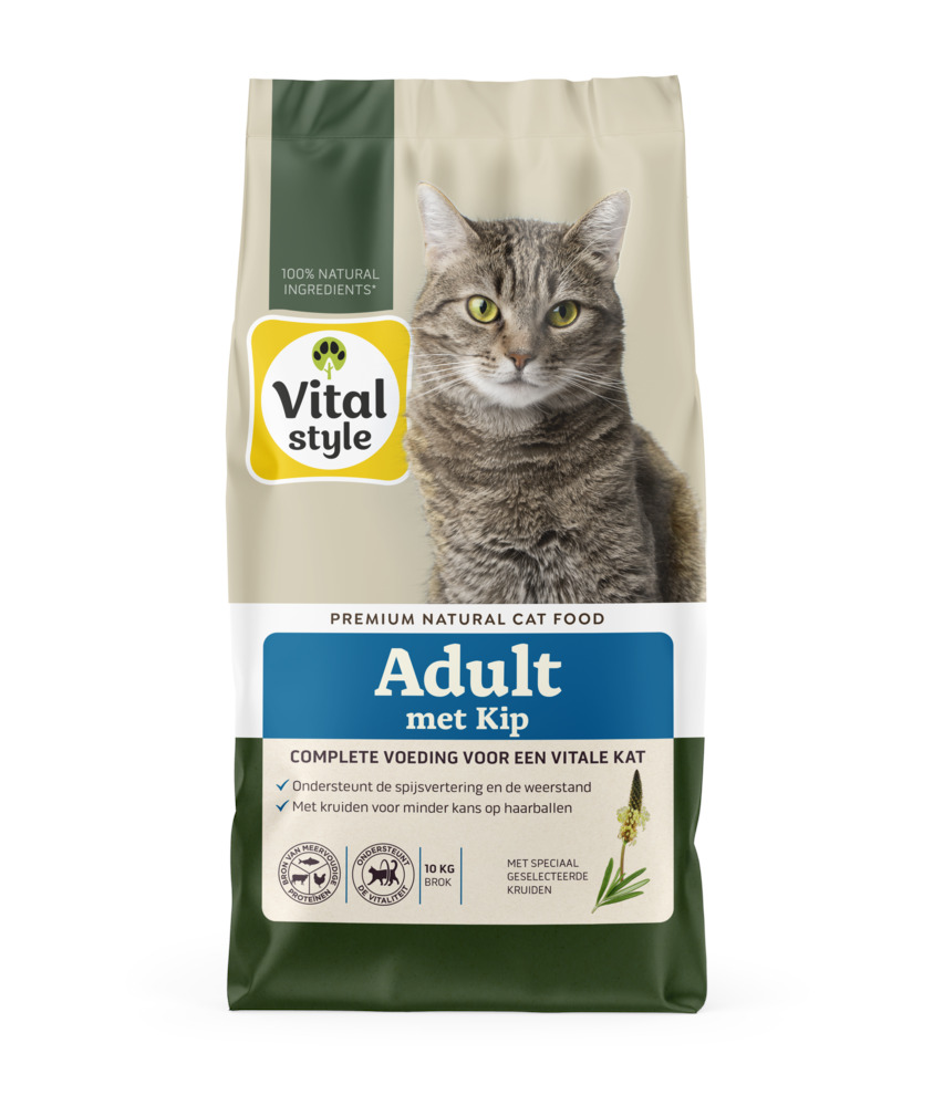 VITALstyle Adult - Kattenvoer - Kip - 10 kg