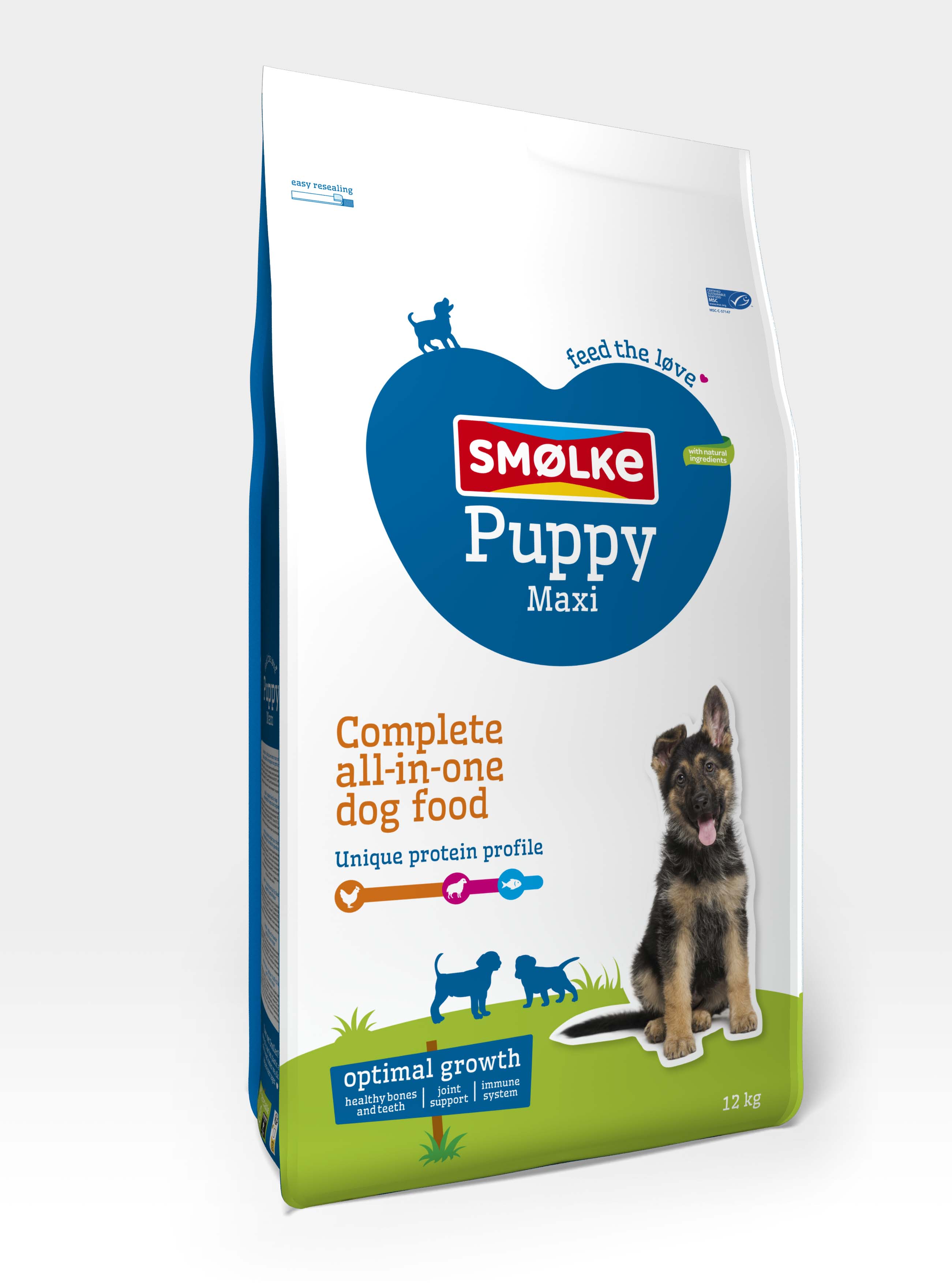 Smölke Puppy Maxi - Hondenvoer - 12.00 - kip, lam, vis