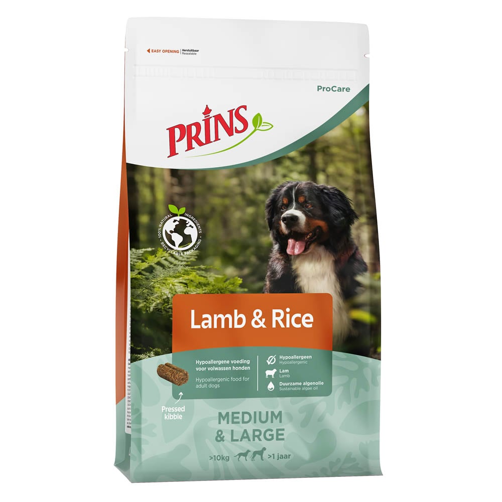 Prins ProCare Hypoallergeen Medium & Large - Hondenvoer - 12 - Lam & rijst Prins ProCare Hypoallergeen Medium & Large - Hondenvoer - 12 - Lam & rijst