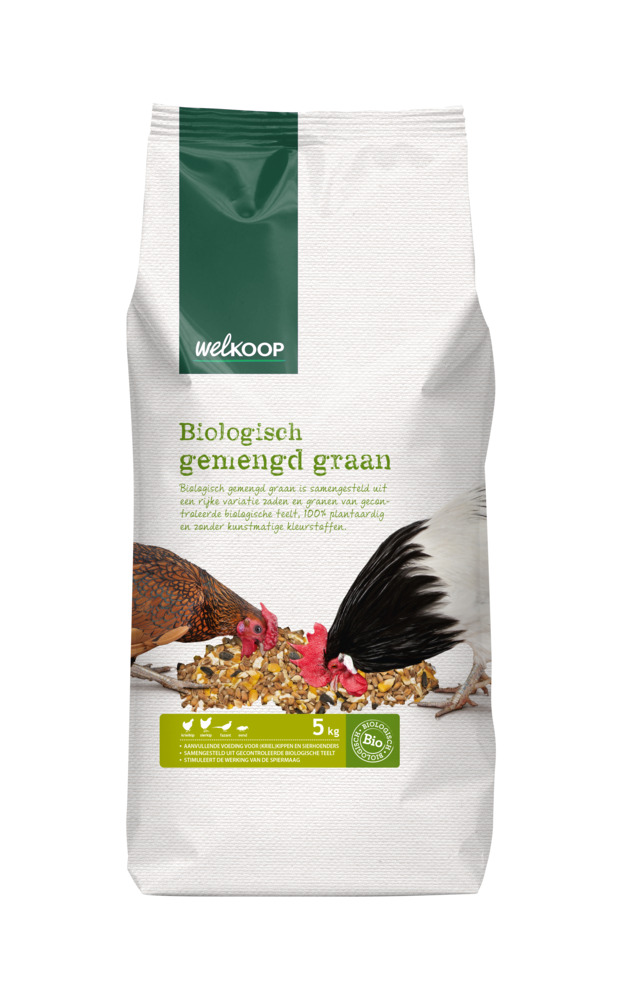 Welkoop Gemengd graan Biologisch - Kippenvoer - 5 Welkoop Gemengd graan Biologisch - Kippenvoer - 5