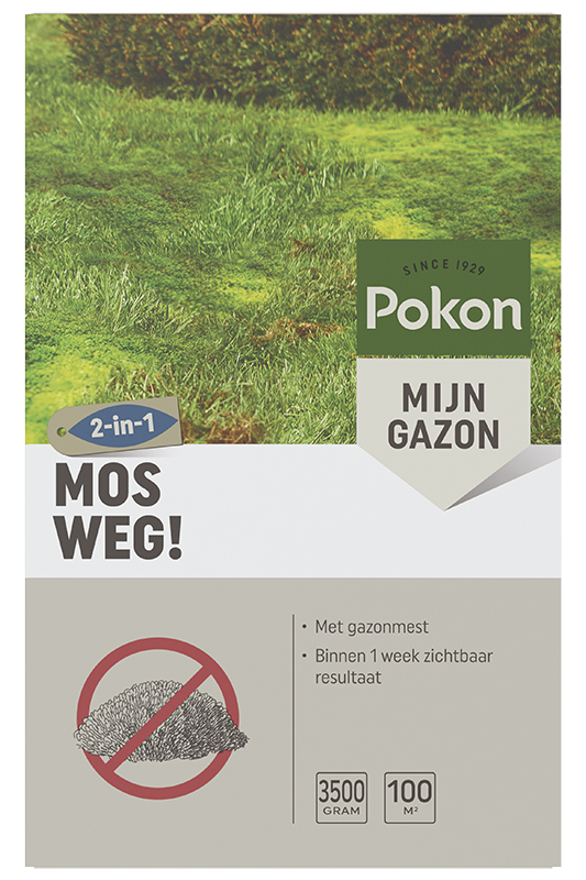 Pokon Mos Weg - Gazonmeststof - 100 m2 - 3.5 Pokon Mos Weg - Gazonmeststof - 100 m2 - 3.5